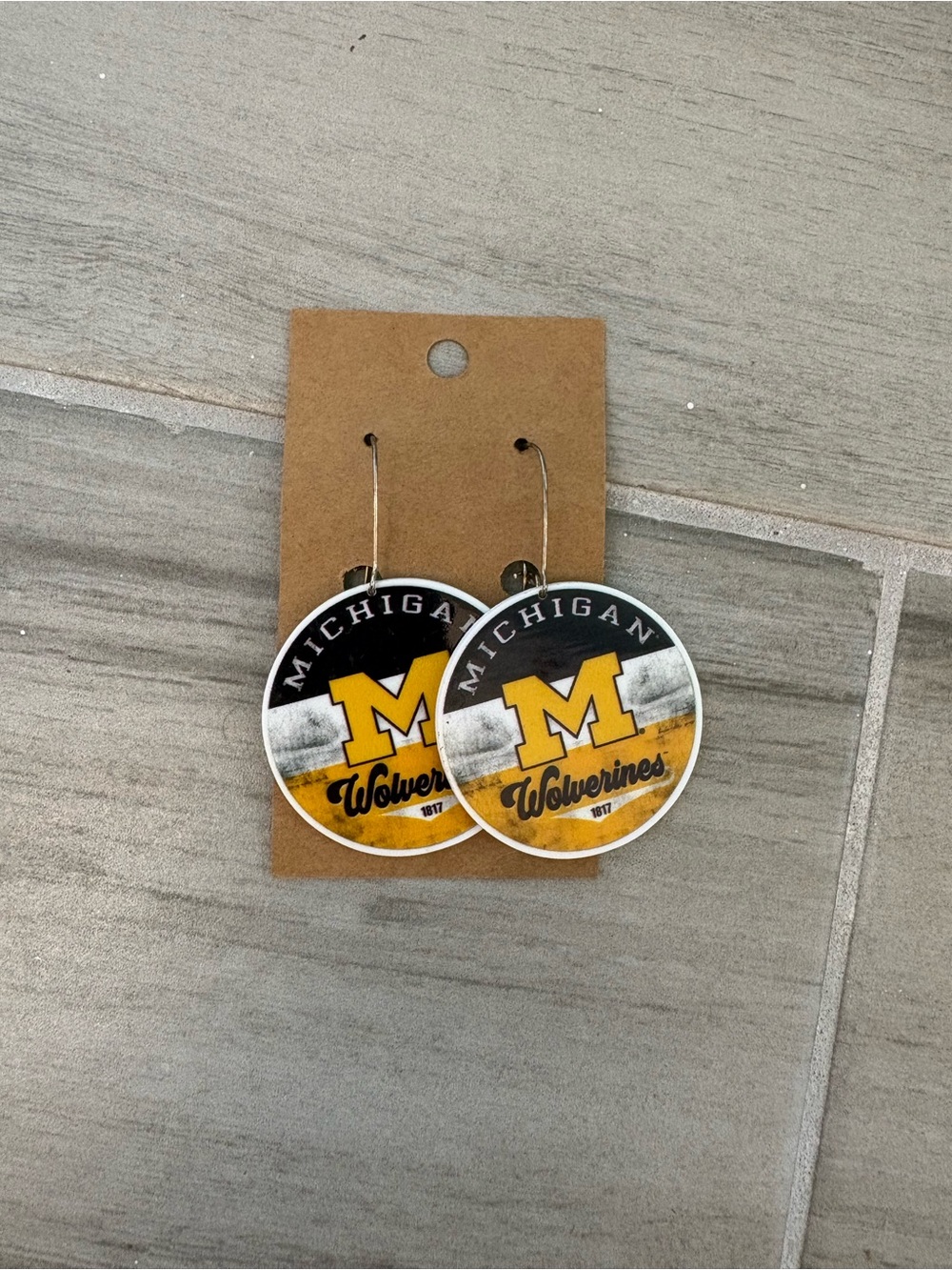 Michigan Wolverines Game Day Drop Earrings - NCAA College Fan Gear